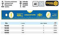 Уровень Польша 3 глазка 400 мм VOREL-16340