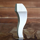 Меблеві ніжки і опори з дерева кабріоль з боковим кріпленням H.200, фото 6