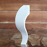 Меблеві ніжки і опори з дерева кабріоль з боковим кріпленням H.200, фото 3