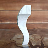 Меблеві ніжки і опори з дерева кабріоль з боковим кріпленням H.200, фото 4