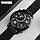 Skmei 9168 moon чорний із чорним циферблатом чоловічий годинник, фото 4