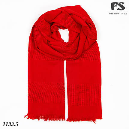 Стильний червоний шарф Грація, фото 2