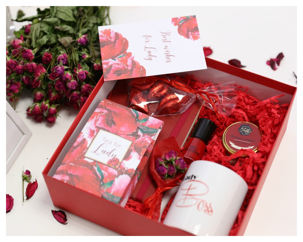 Подарунковий набір Lady in red подарунок, фото 1
