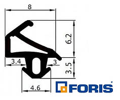 Ущільнювач Foris універсальний (чорний).