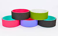 Колесо кольцо для йоги Fit Wheel Yoga 7057: TPE + PVC, 32х13см (5 цветов)