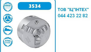 Патрон токарний d=160 мм (3534-160-4) BISON-BIAL (ПОЛЬЩА)