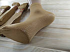 Шкарпетки жіночі капронові Рулончик бежеві №10 з масажною стопою ПК-2787, фото 3