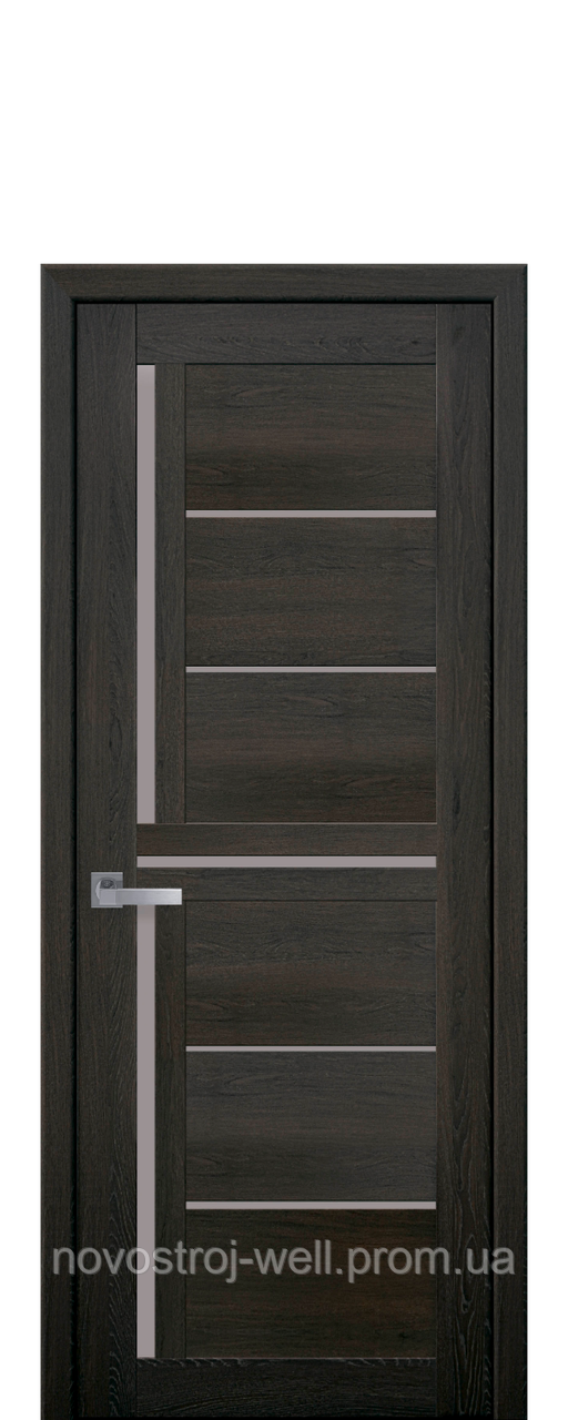 Межкомнатные двери Новый стиль Диана со стеклом сатин дуб мускат ПВХ Ultra - фото 1 - id-p905315640