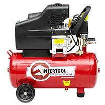 Компресор повітряний INTERTOOL PT-0009 (1.5 кВт, 206 л/хв, 24 л), фото 3