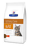 Hills PD Feline S/D 5 кг, корм для котів при хворобі нижнього сечового тракту, сприяє розчиненню струвитов