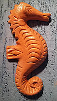 Настенный декор из терракоты Морской конек, 9 Х 20 см