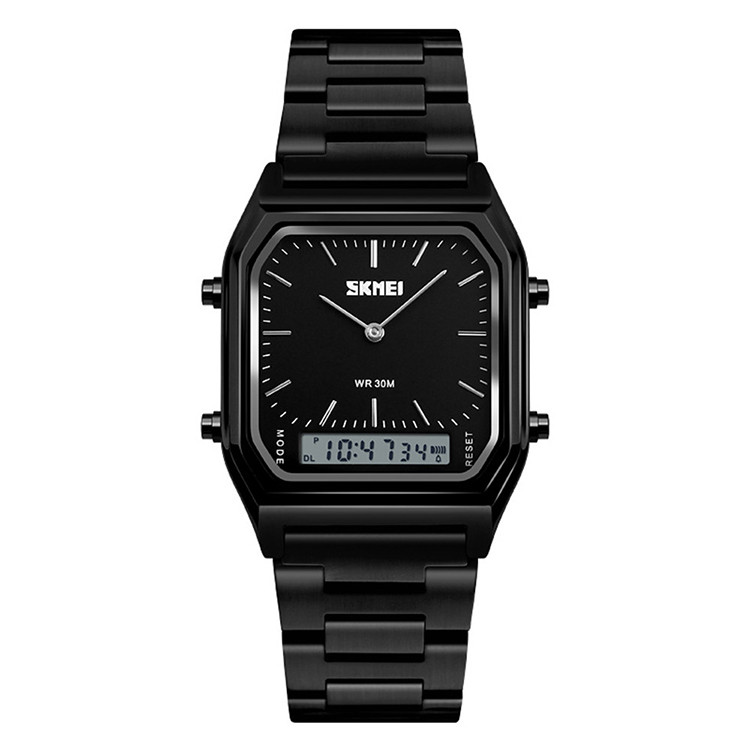 Skmei 1220 tango чорні з чорним циферблатом чоловічий годинник