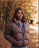 Жіноча модна стьобана курточка синтепон 200 (оригінал), фото 6