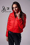 Жіноча модна стьобана курточка синтепон 200 (оригінал), фото 2