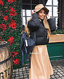 Жіноча модна стьобана курточка синтепон 200 (оригінал), фото 5