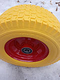Колесо 13х5.00-6 пінополіуретан для тачки та візка, фото 8