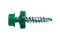 Саморіз покрівельний RAL 6005(зелений) 4,8*19 (шестигранна голівка 8мм)