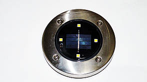 Вуличний світильник 4 Led 5W Disk Lights (зарядка від сонця)