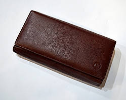 Шкіряний класичний гаманець Balisa коричневий для дівчини