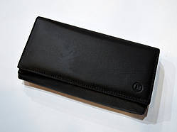 Жіночий гаманець балісу чорного кольору натуральна шкіра