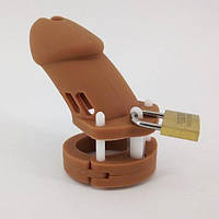 Силиконовый пояс верности CB-6000 (коричневый)