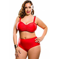 Яскравий купальник із завищеною талією Plus Size