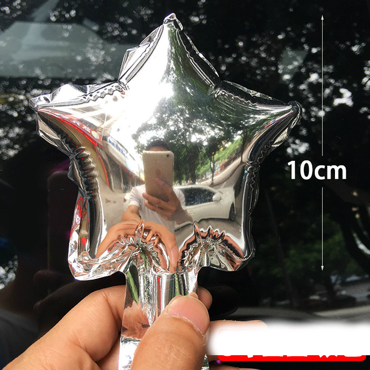 Шарик фольгированный "Звезда серебряная" диаметр 5" (12 см), Китай ...