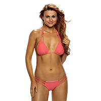 Роздільний стильний купальник однотонний