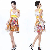 Изящное платье с цветочным принтом