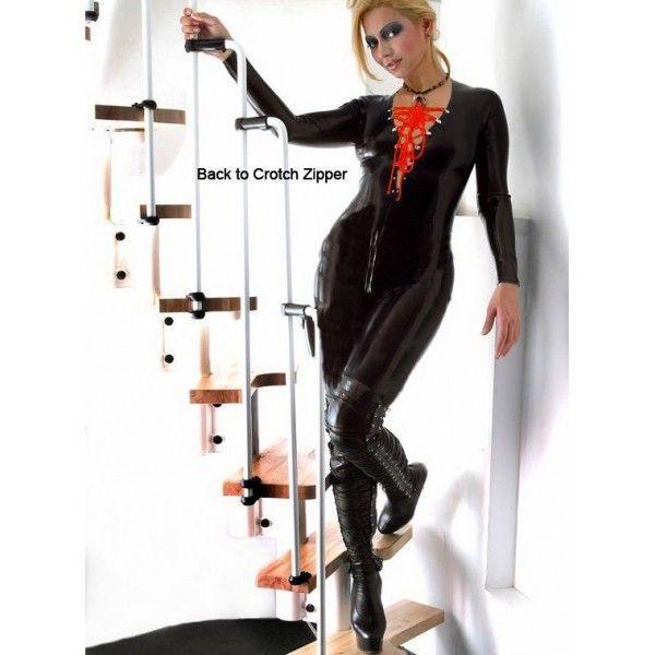Еротичний вініловий комбінезон
