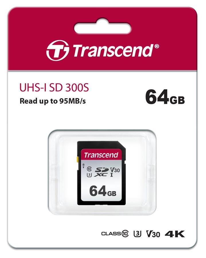 Карта памяти Transcend 64GB SDXC C10 UHS-I R95/W45MB/s