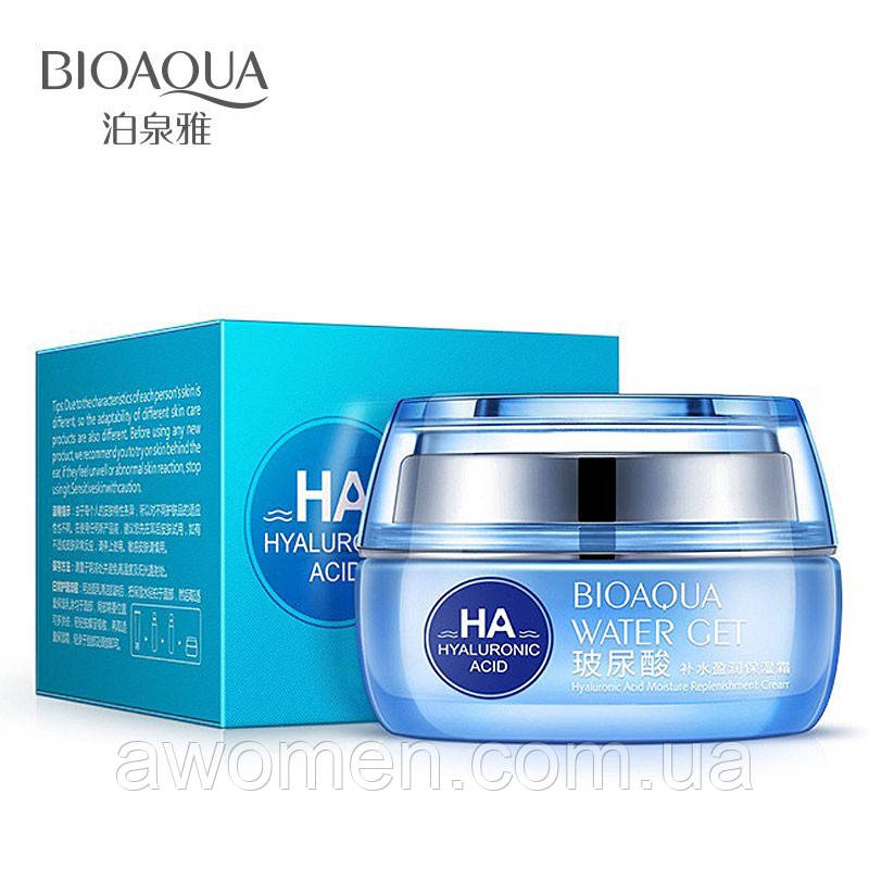 Крем для обличчя BIOAQUA Hyaluronic acid з гіалуроновою кислотою, 50 g
