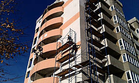 Монтажні роботи з утеплення та ремонту фасаду