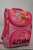 Рюкзак каркасний шкільний Leader 6979 (34,5*25,5*13см) для дівчинки Рожевий