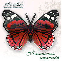 БАТ07. БАБОЧКА-МАГНИТ «КРАСНЫЙ АДМИРАЛ (VANESSA ATALANTA)»