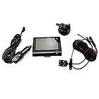 Автомобільний відеореєстратор DVR SD 319 HD з 3 камерами багатофункціональний 170 кут огляду, фото 4