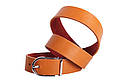 Жіночий ремінь зі штучної шкіри ZZ230742 рудий, фото 2