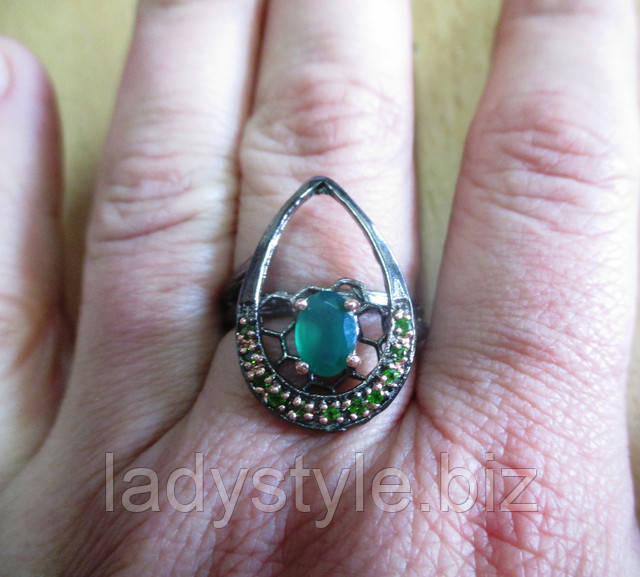 серебряное украшение подарок годовщина свадьбы кольцо сапфир купить