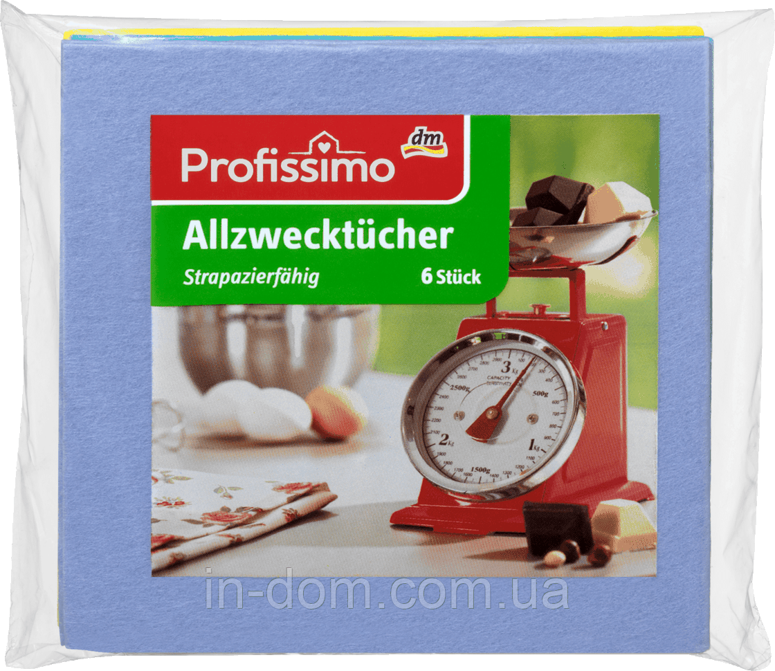 DM Profissimo Allzwecktucher віскозні ганчірки для прибирання 6 шт.