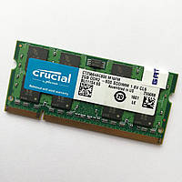 Оперативна пам'ять для ноутбука Crucial SODIMM DDR2 2Gb 800MHz 6400s CL6 Б/В MIX