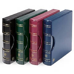 Альбом Leuchtturm, EXCELLENT для ілюстрованих листів для марок, з футляром, червоний
