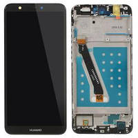 Дисплей (экран) с рамкой для Huawei P Smart черный