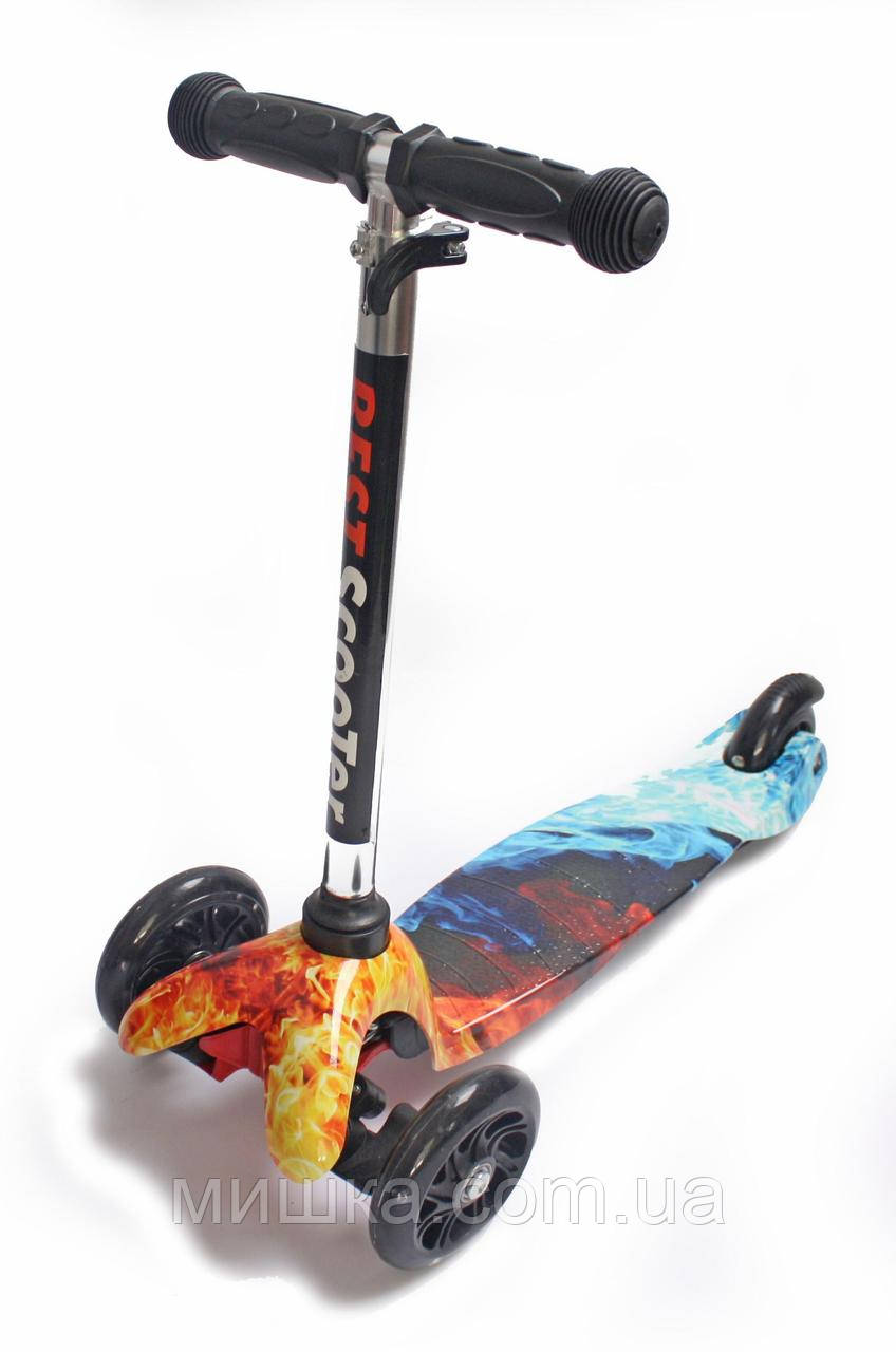 Самокат дитячий Micro Mini Best "Лід і полум'я", фото 1