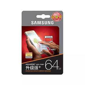 Картка пам'яті microSD Samsung EVO Plus 32 GB 95/20MB/s Оригінал, фото 3