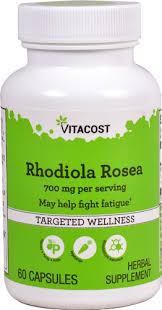 Vitacost Rhodiola Rosea Родіола рожева (золотий корінь) стандартизована, 60 капс по 350 мг. До 12/2026, фото 1