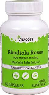 Vitacost Rhodiola Rosea Родіола рожева (золотий корінь) стандартизована, 60 капс по 350 мг