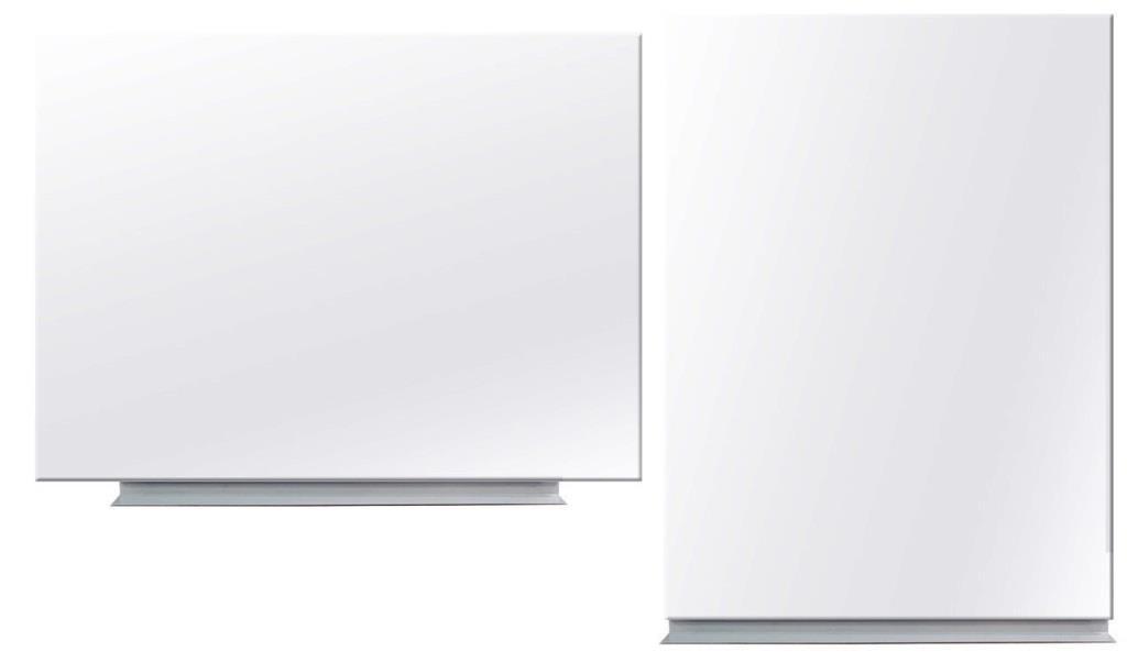 Доска маркерная магнитная тонкая 90х60 см безрамная офисная белая для маркера и магнитов - фото 1 - id-p906328066