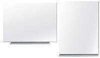 Дошка маркерна магнітна тонка 120х90 см безрамна настінна біла офісна для письма маркером і магнітами