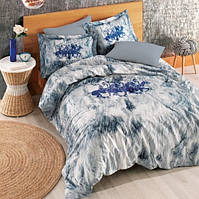 Постільна білизна Beverly Hills Polo Club ранфорс BHPC 018 Blue євро