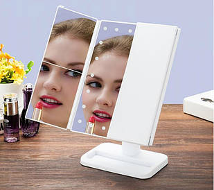 Косметичний складное дзеркало Led Mirror з white LED підсвічуванням